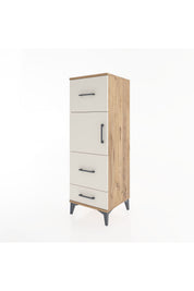 Hyperion Dolap Tek Raflı 3 Çekmeceli Tek Kapaklı 44x44x134 - S49M011V7B
