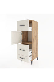 Hyperion Dolap Tek Raflı 3 Çekmeceli Tek Kapaklı 44x44x134 - S49M011V7B