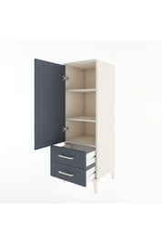 Hyperion Dolap 3 Raflı 2 Çekmeceli Tek Kapaklı 44x44x134 - S49M012V2B
