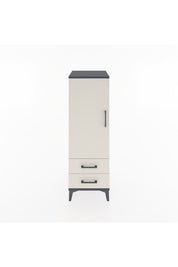 Hyperion Dolap 3 Raflı 2 Çekmeceli Tek Kapaklı 44x44x134 - S49M012V4B