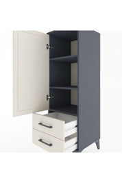 Hyperion Dolap 3 Raflı 2 Çekmeceli Tek Kapaklı 44x44x134 - S49M012V4B