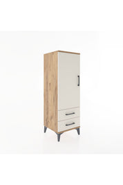 Hyperion Dolap 3 Raflı 2 Çekmeceli Tek Kapaklı 44x44x134 - S49M012V7B
