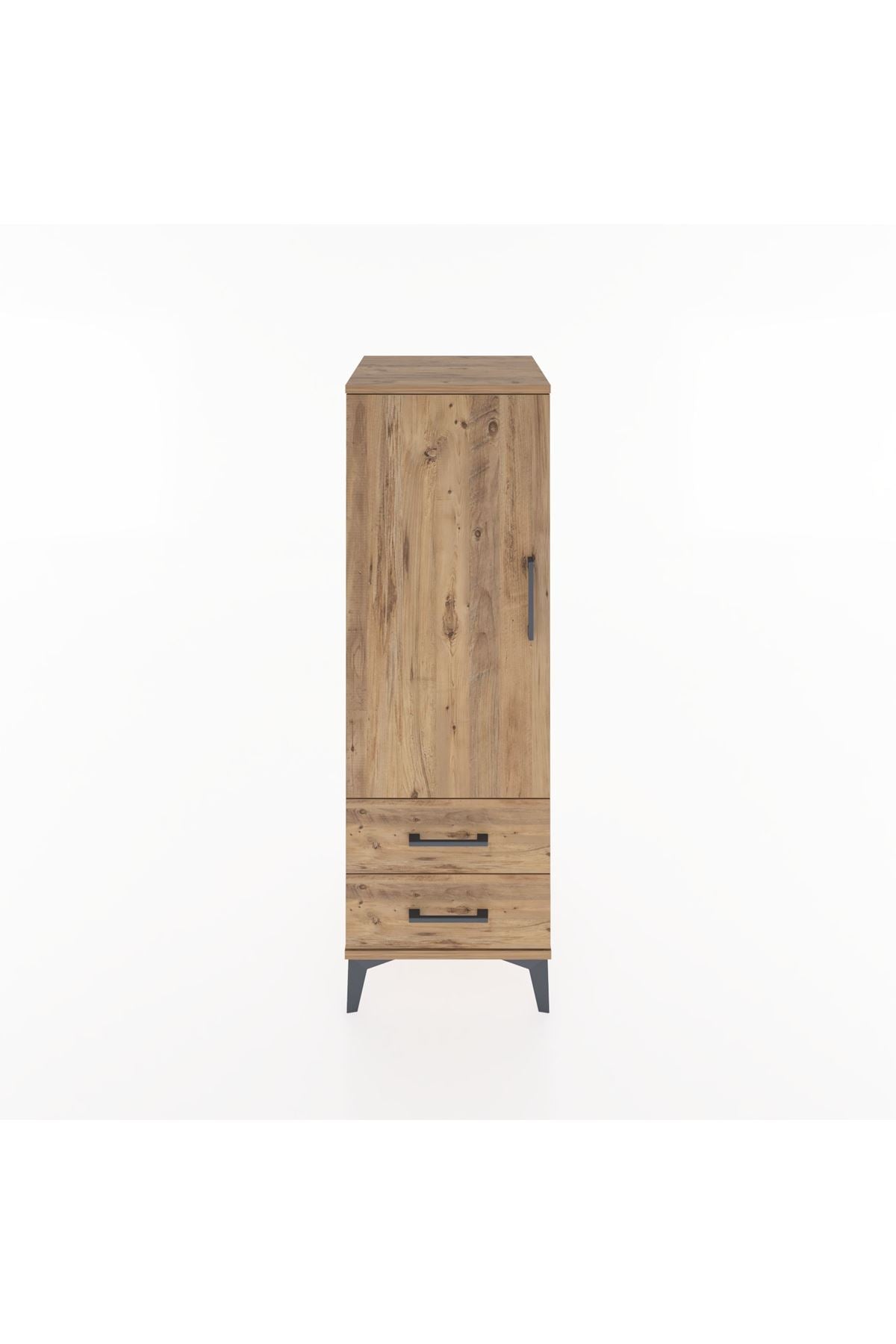 Hyperion Dolap 3 Raflı 2 Çekmeceli Tek Kapaklı 44x44x134 - S49M012V9B