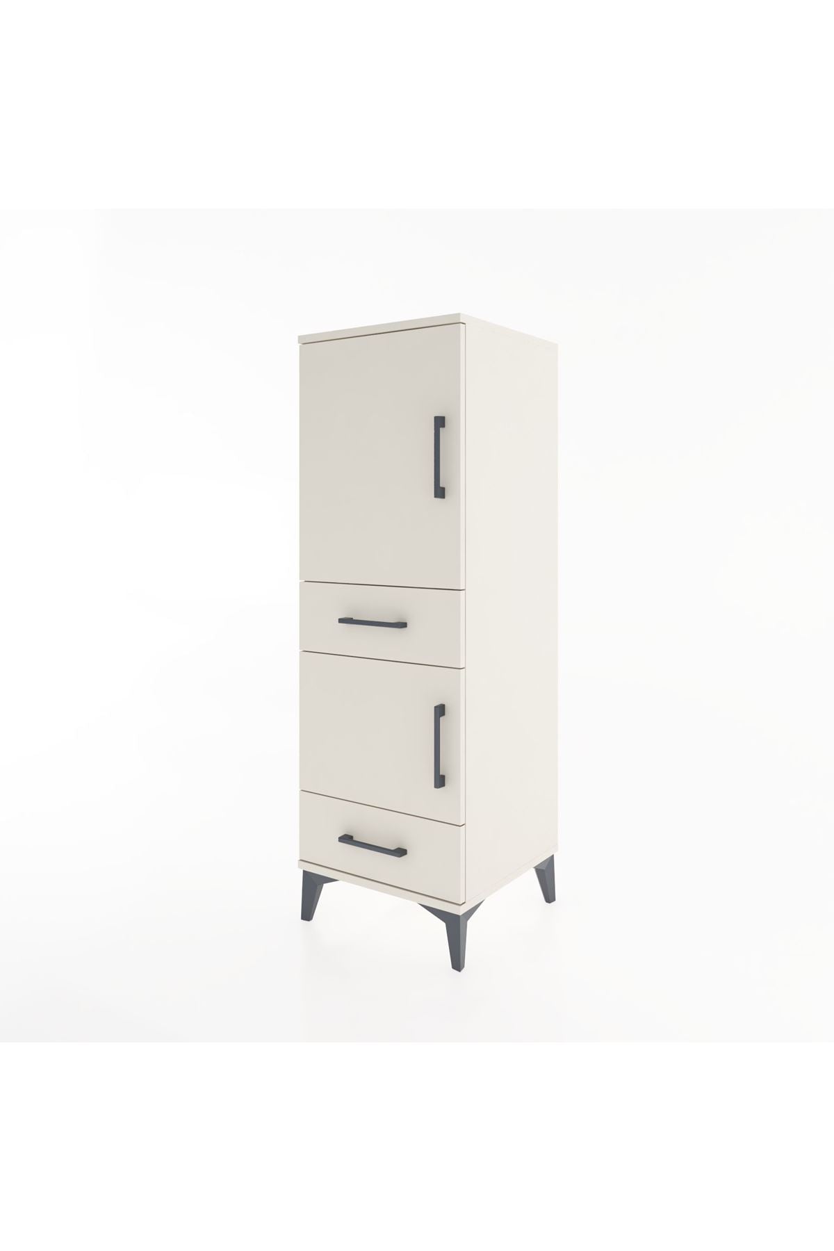 Hyperion Dolap 3 Raflı 2 Çekmeceli 2 Kapaklı 44x44x134 - S49M013V1B