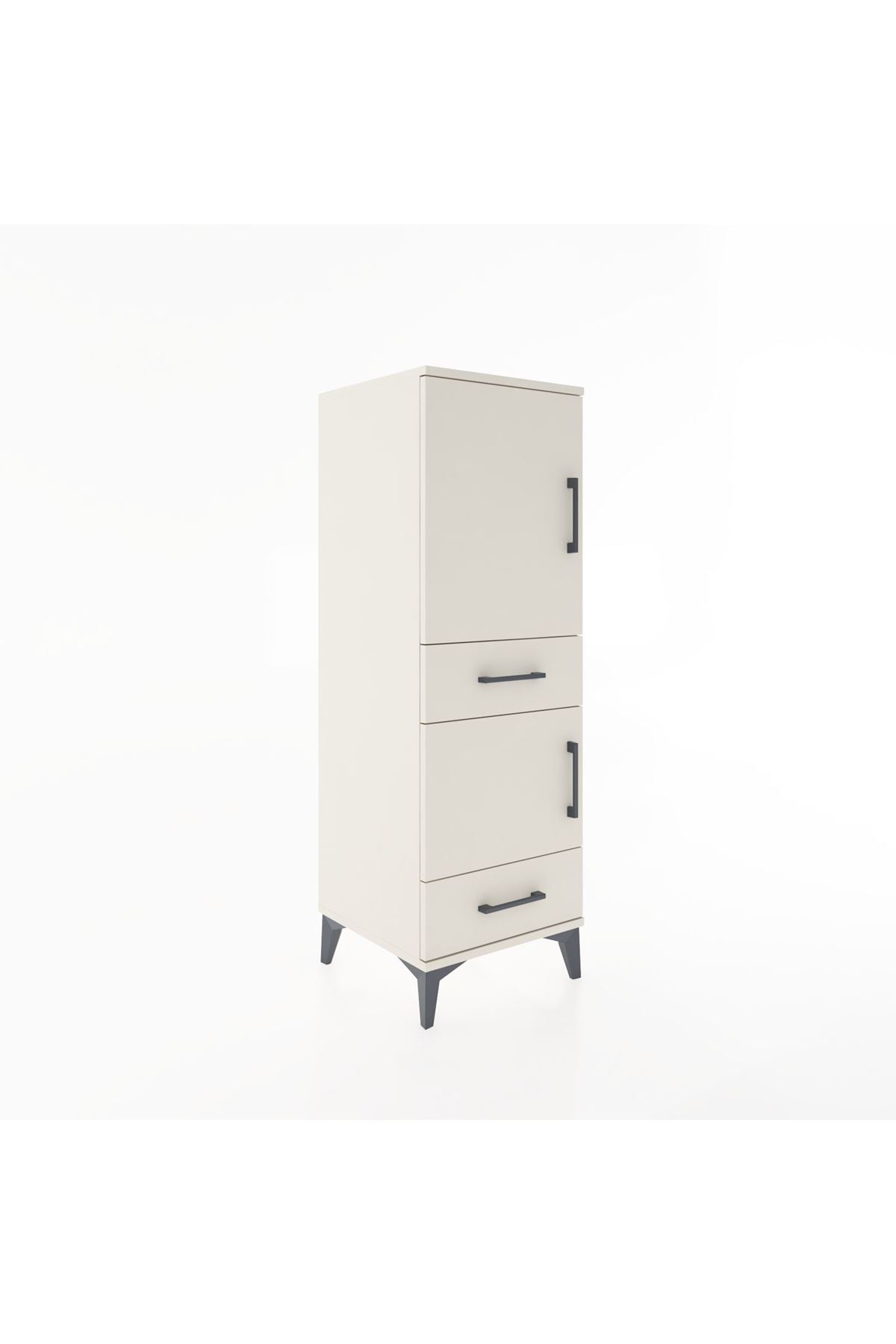 Hyperion Dolap 3 Raflı 2 Çekmeceli 2 Kapaklı 44x44x134 - S49M013V1B