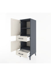 Hyperion Dolap 3 Raflı 2 Çekmeceli 2 Kapaklı 44x44x134 - S49M013V4B