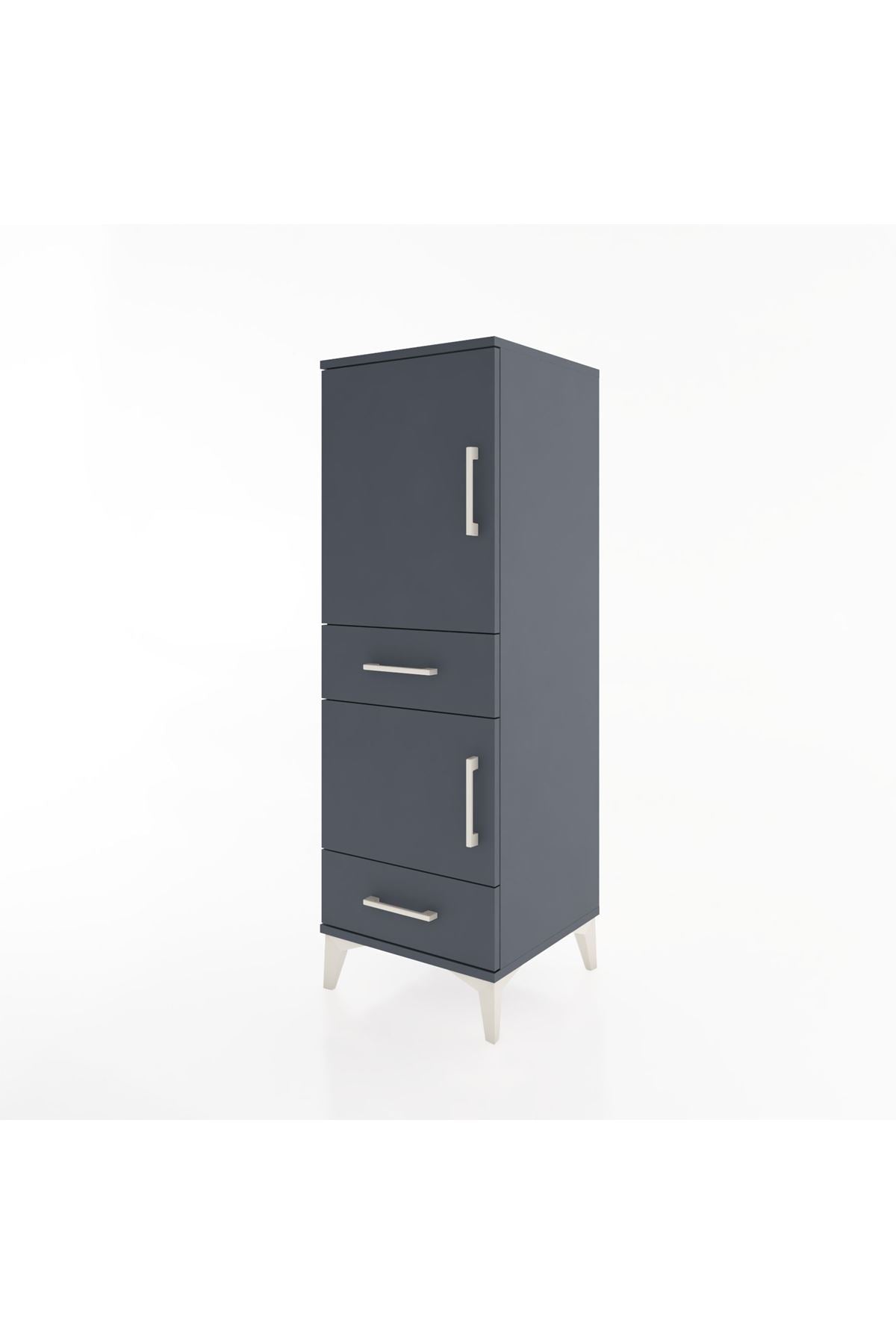 Hyperion Dolap 3 Raflı 2 Çekmeceli 2 Kapaklı 44x44x134 - S49M013V5B