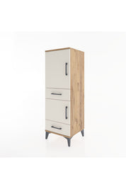 Hyperion Dolap 3 Raflı 2 Çekmeceli 2 Kapaklı 44x44x134 - S49M013V7B
