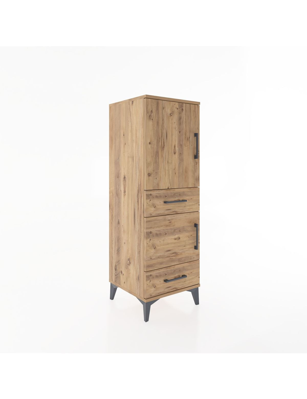 Hyperion Dolap 3 Raflı 2 Çekmeceli 2 Kapaklı 44x44x134 - S49M013V9B