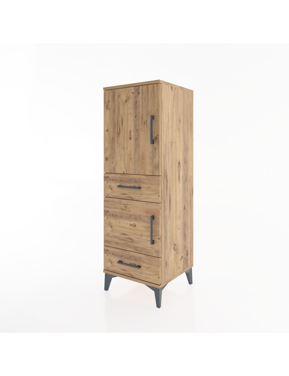 Hyperion Dolap 3 Raflı 2 Çekmeceli 2 Kapaklı 44x44x134 - S49M013V9B