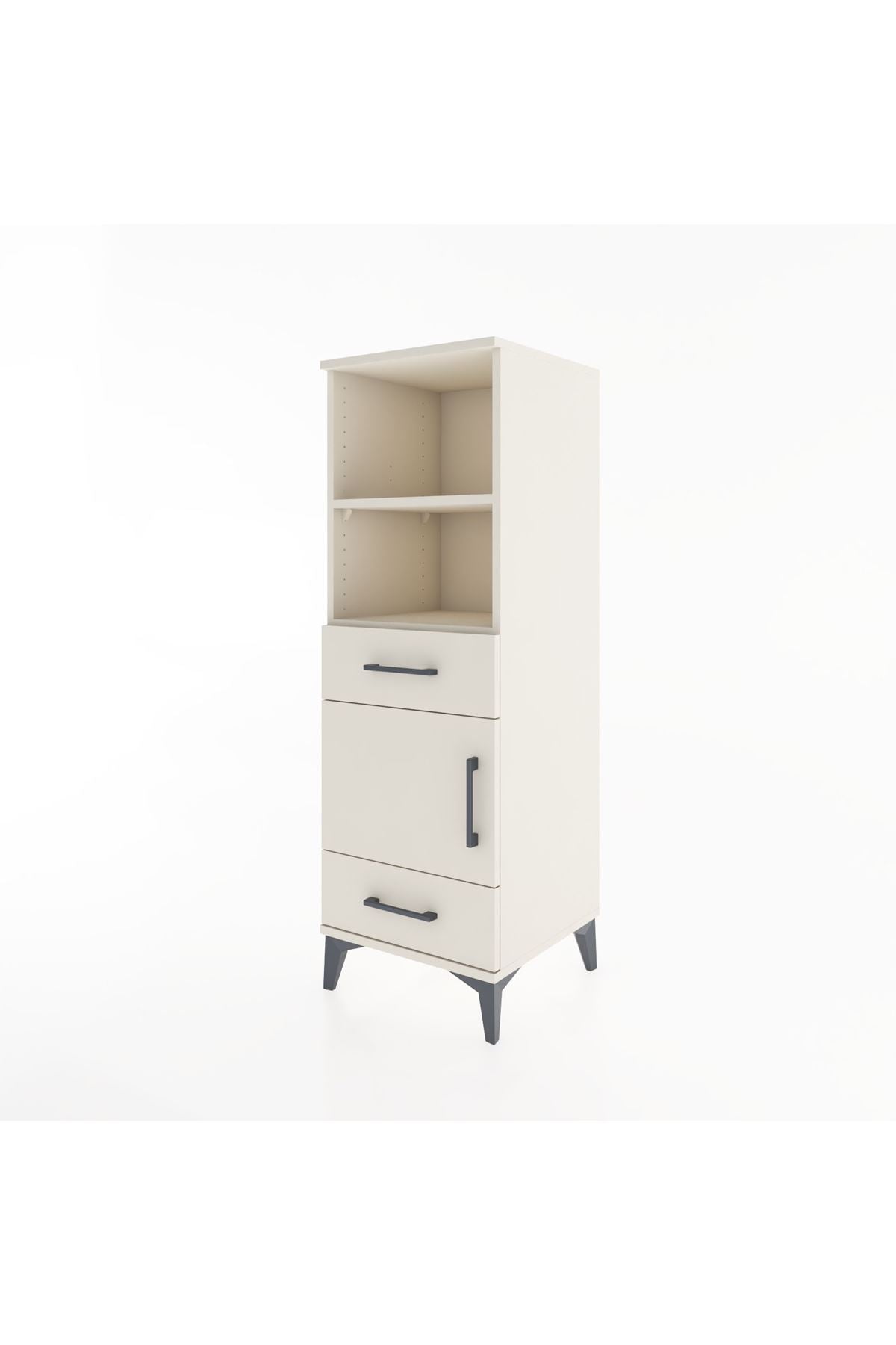 Hyperion Dolap 3 Raflı 2 Çekmeceli Tek Kapaklı 44x44x134 - S49M014V1B