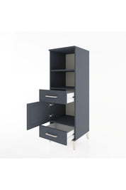 Hyperion Dolap 3 Raflı 2 Çekmeceli Tek Kapaklı 44x44x134 - S49M014V5B