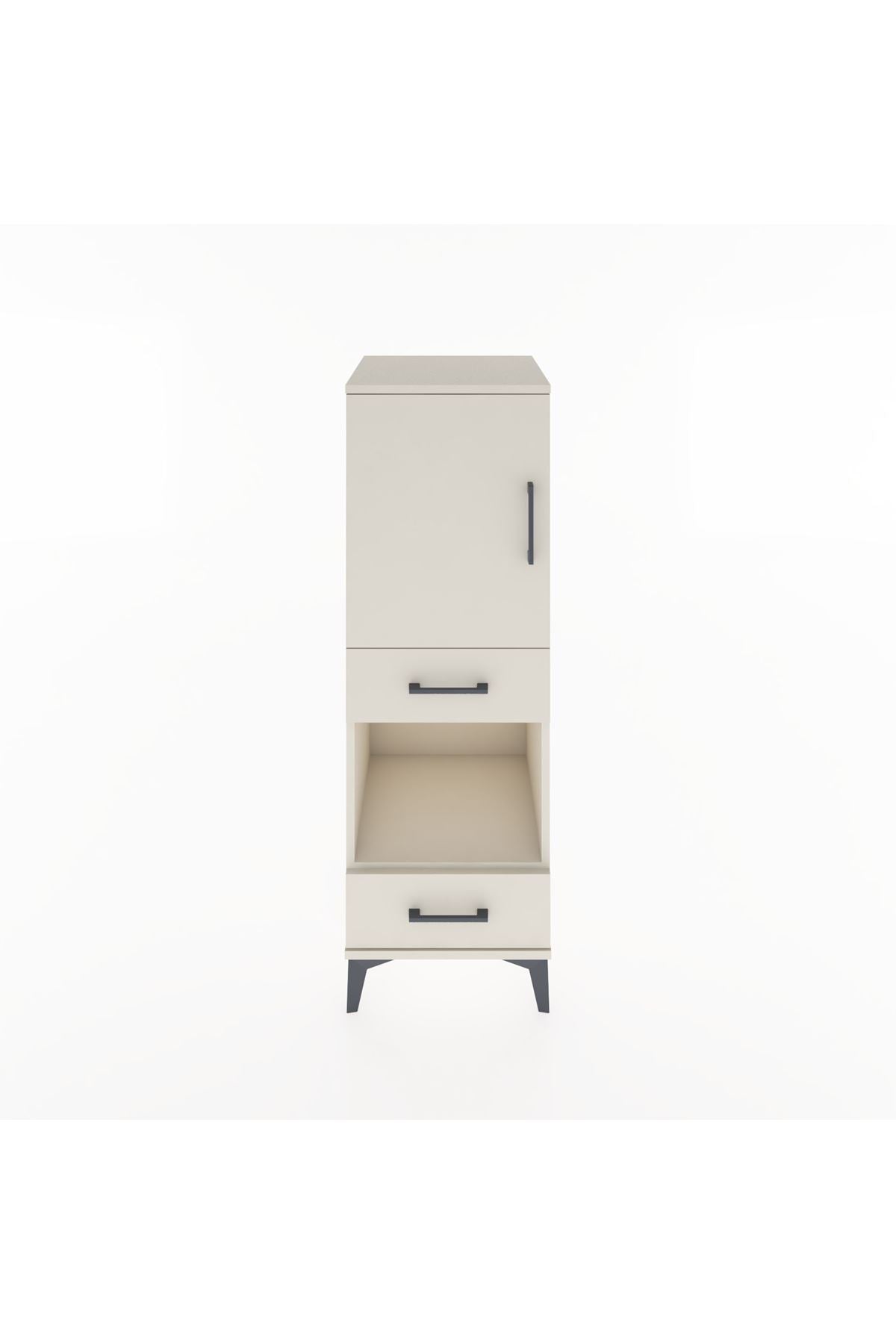 Hyperion Dolap 3 Raflı 2 Çekmeceli Tek Kapaklı 44x44x134 - S49M015V1B