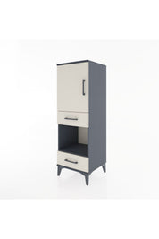 Hyperion Dolap 3 Raflı 2 Çekmeceli Tek Kapaklı 44x44x134 - S49M015V4B