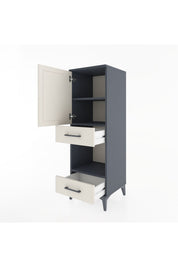 Hyperion Dolap 3 Raflı 2 Çekmeceli Tek Kapaklı 44x44x134 - S49M015V4B