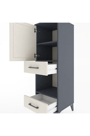 Hyperion Dolap 3 Raflı 2 Çekmeceli Tek Kapaklı 44x44x134 - S49M015V4B