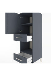 Hyperion Dolap 3 Raflı 2 Çekmeceli Tek Kapaklı 44x44x134 - S49M015V5B