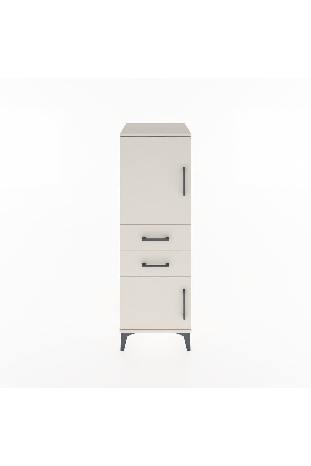 Hyperion Dolap 2 Raflı 2 Çekmeceli 2 Kapaklı 44x44x134 - S49M016V1B