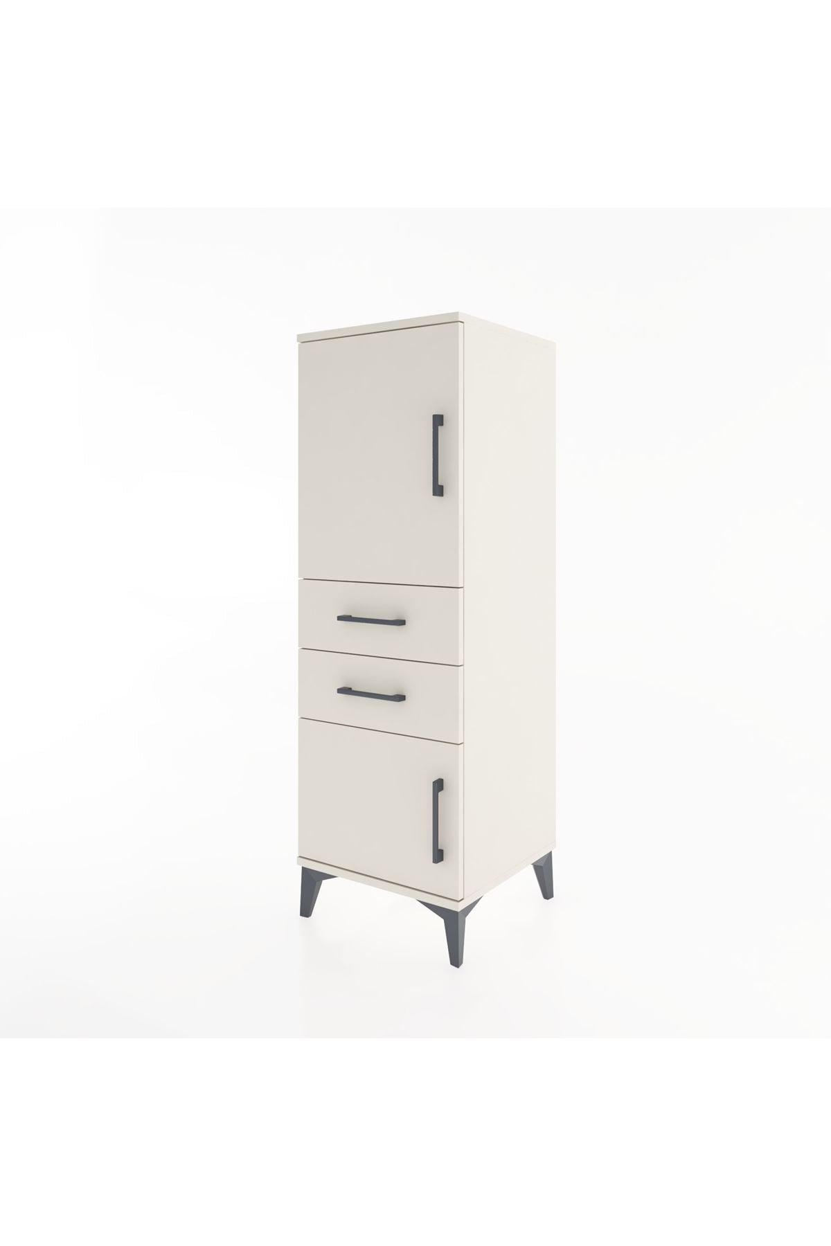 Hyperion Dolap 2 Raflı 2 Çekmeceli 2 Kapaklı 44x44x134 - S49M016V1B