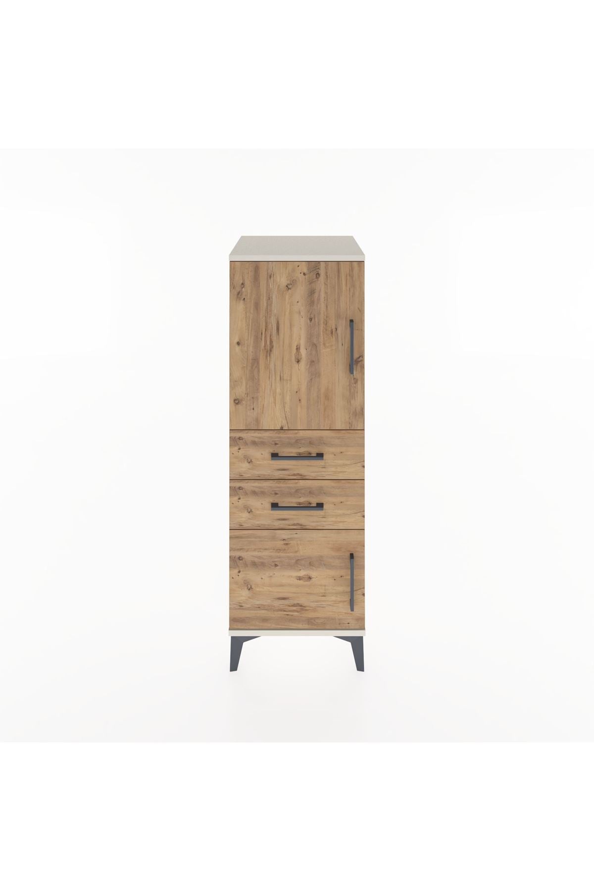 Hyperion Dolap 2 Raflı 2 Çekmeceli 2 Kapaklı 44x44x134 - S49M016V3B