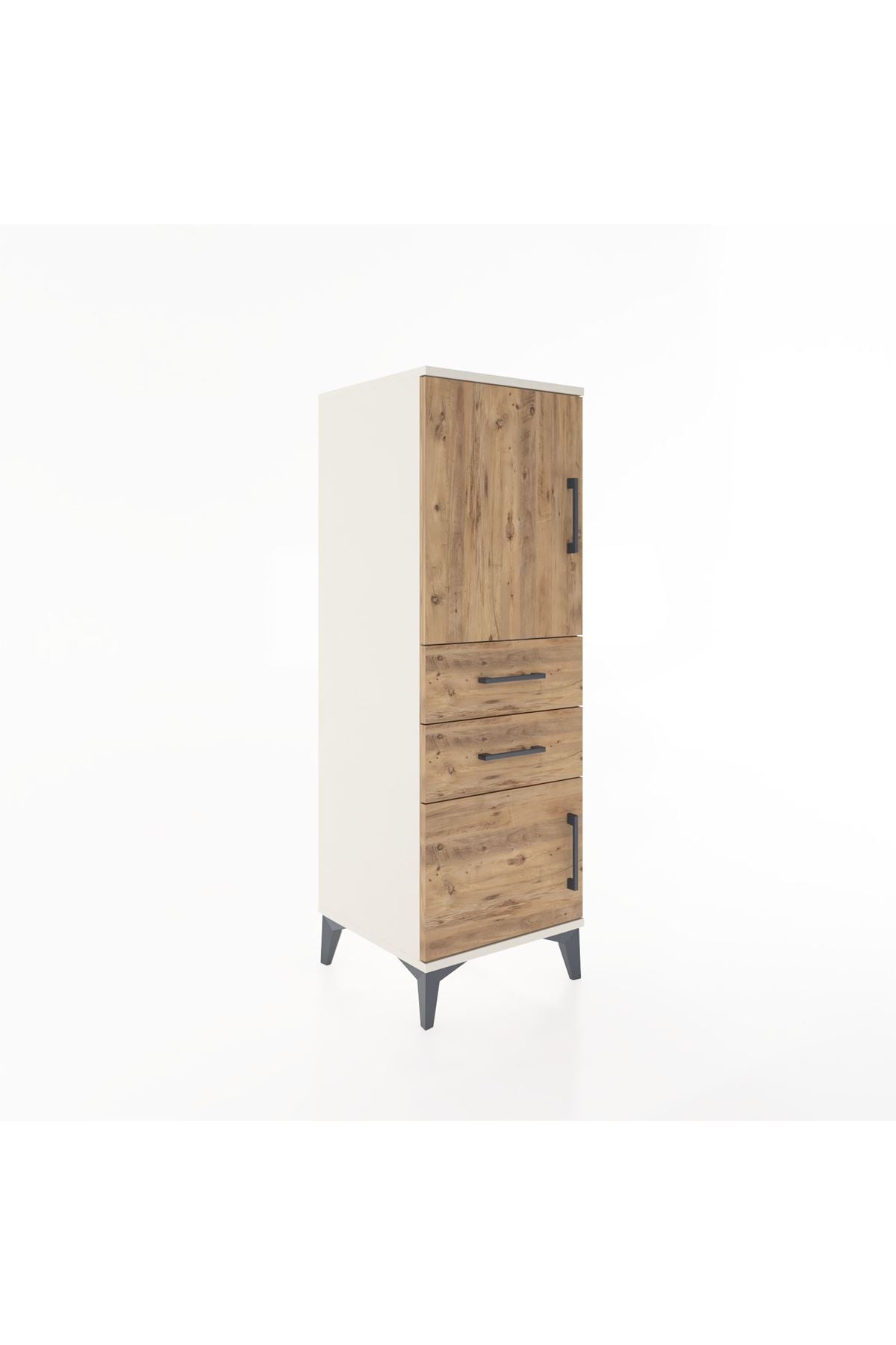 Hyperion Dolap 2 Raflı 2 Çekmeceli 2 Kapaklı 44x44x134 - S49M016V3B