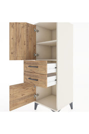 Hyperion Dolap 2 Raflı 2 Çekmeceli 2 Kapaklı 44x44x134 - S49M016V3B