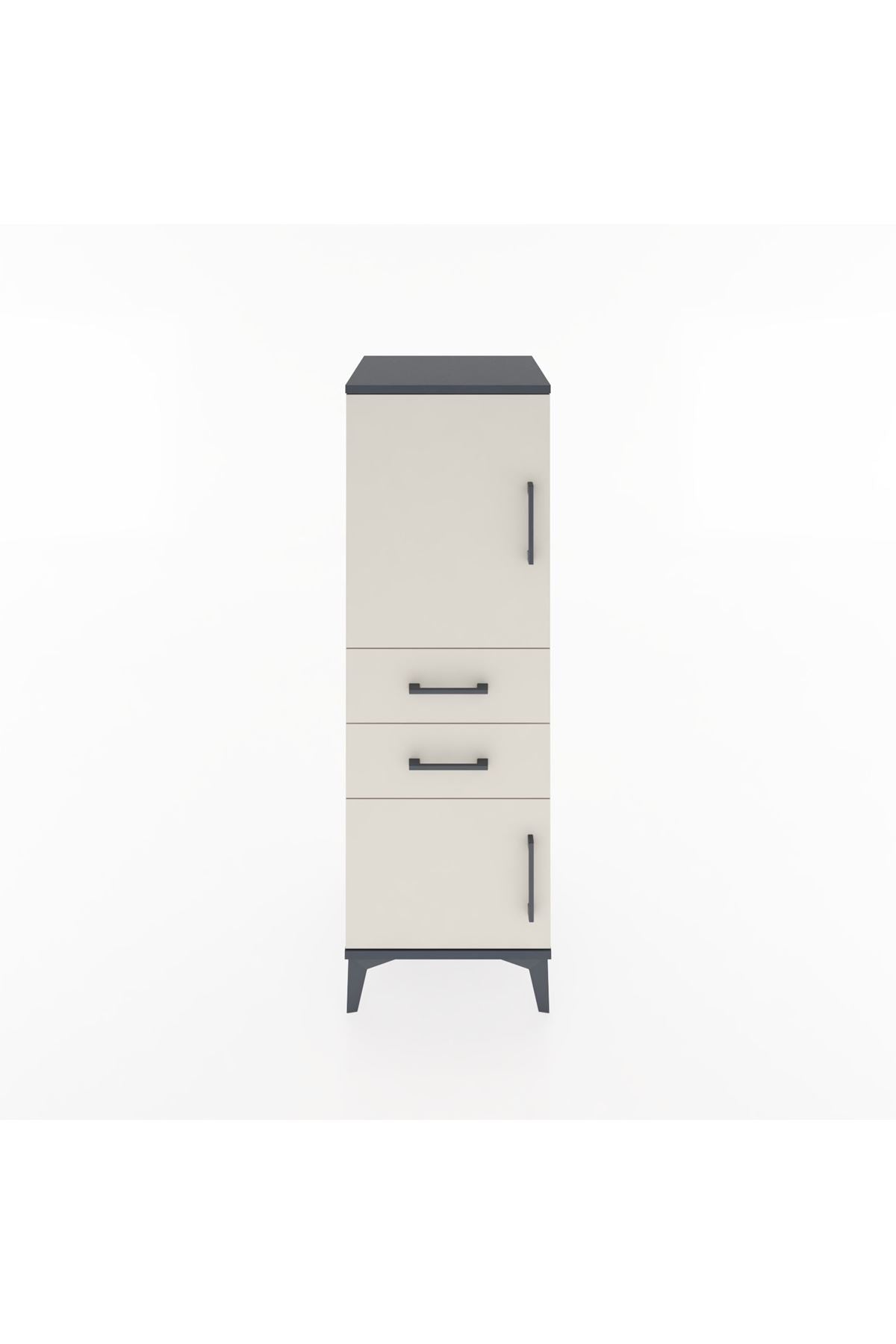 Hyperion Dolap 2 Raflı 2 Çekmeceli 2 Kapaklı 44x44x134 - S49M016V4B