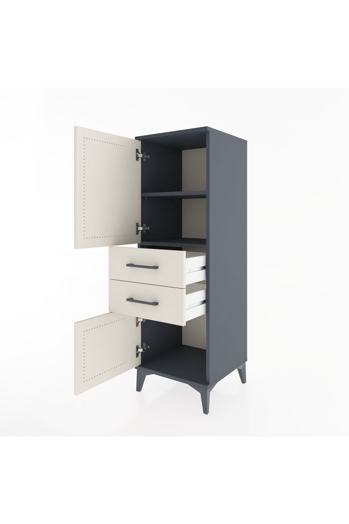 Hyperion Dolap 2 Raflı 2 Çekmeceli 2 Kapaklı 44x44x134 - S49M016V4B