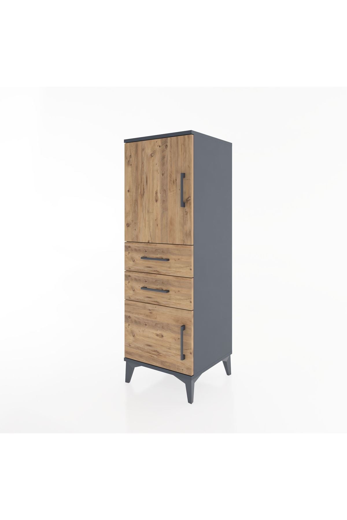 Hyperion Dolap 2 Raflı 2 Çekmeceli 2 Kapaklı 44x44x134 - S49M016V6B