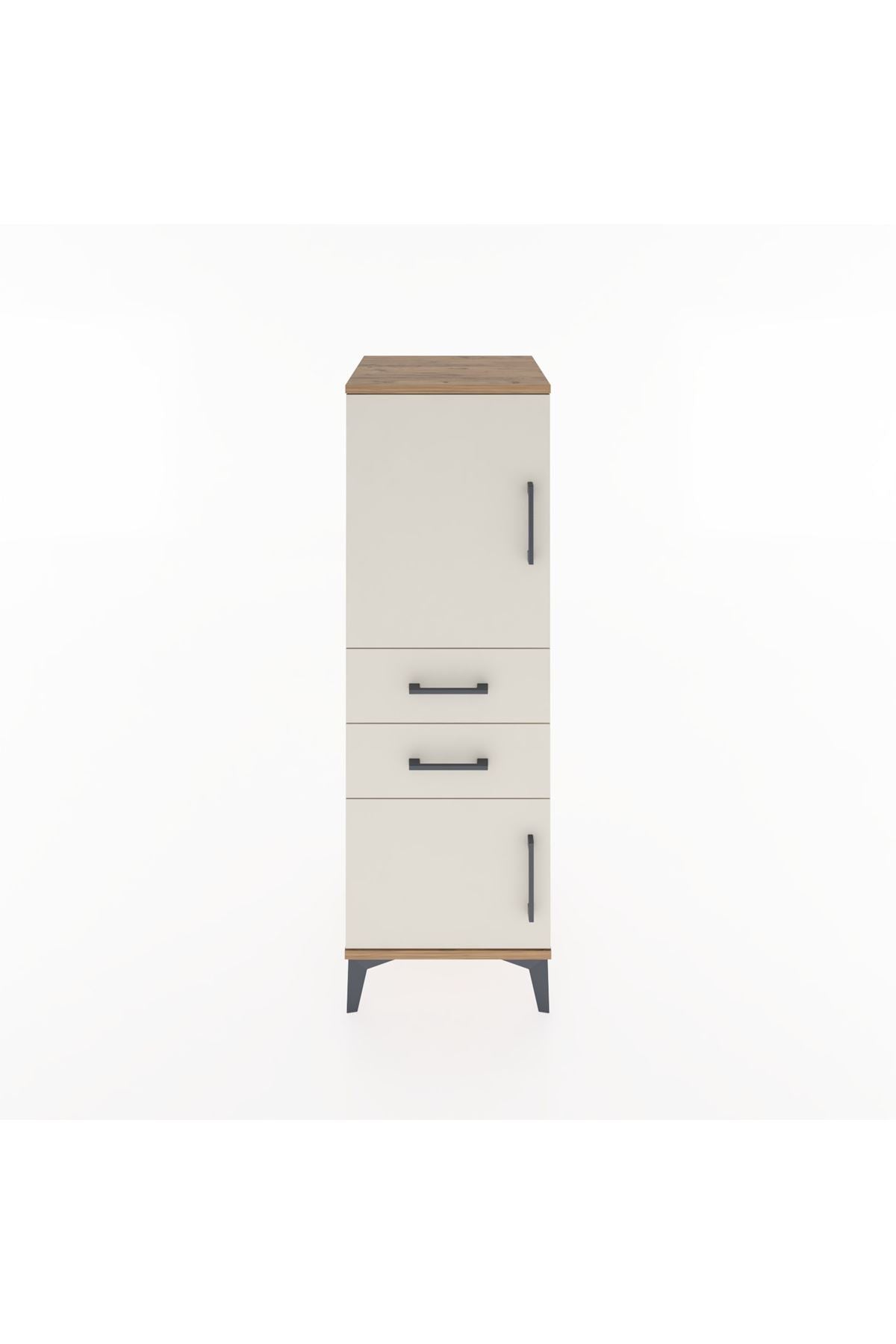 Hyperion Dolap 2 Raflı 2 Çekmeceli 2 Kapaklı 44x44x134 - S49M016V7B