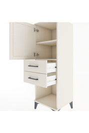 Hyperion Dolap 2 Raflı 2 Çekmeceli Tek Kapaklı 44x44x134 - S49M017V1B