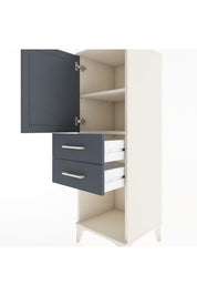Hyperion Dolap 2 Raflı 2 Çekmeceli Tek Kapaklı 44x44x134 - S49M017V2B