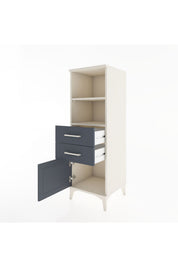 Hyperion Dolap 2 Raflı 2 Çekmeceli Tek Kapaklı 44x44x134 - S49M018V2B