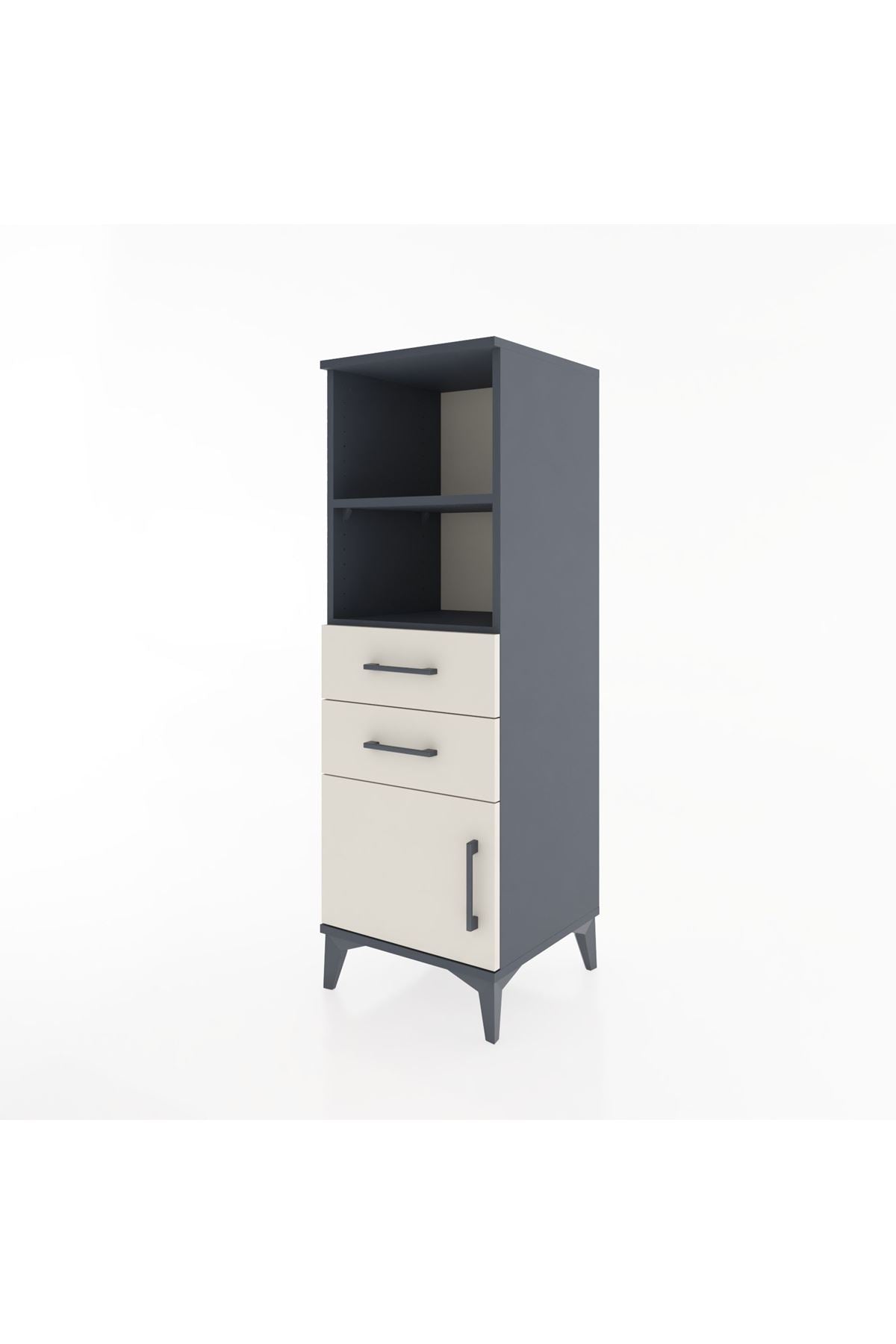 Hyperion Dolap 2 Raflı 2 Çekmeceli Tek Kapaklı 44x44x134 - S49M018V4B
