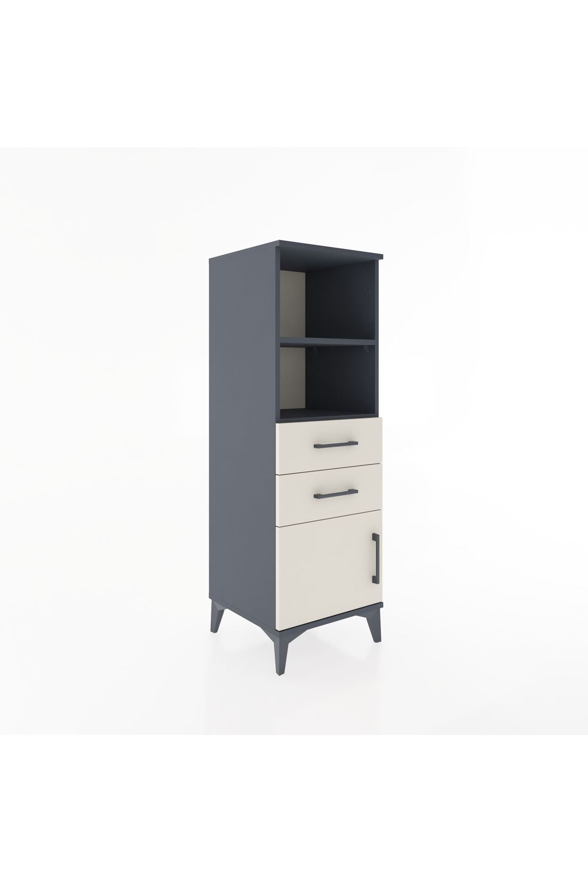 Hyperion Dolap 2 Raflı 2 Çekmeceli Tek Kapaklı 44x44x134 - S49M018V4B