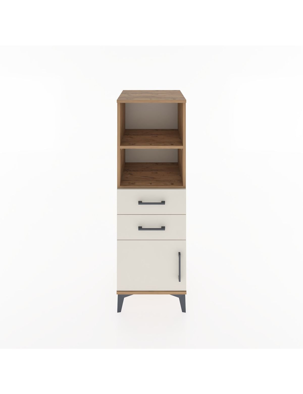 Hyperion Dolap 2 Raflı 2 Çekmeceli Tek Kapaklı 44x44x134 - S49M018V7B