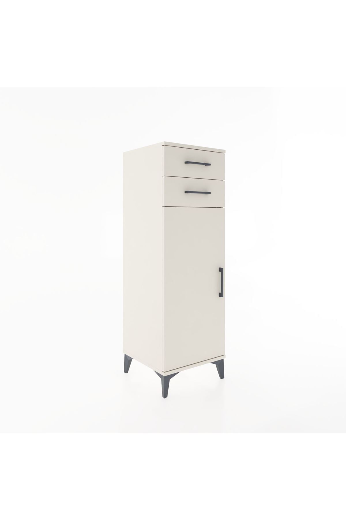 Hyperion Dolap 2 Raflı 2 Çekmeceli Tek Kapaklı 44x44x134 - S49M020V1B
