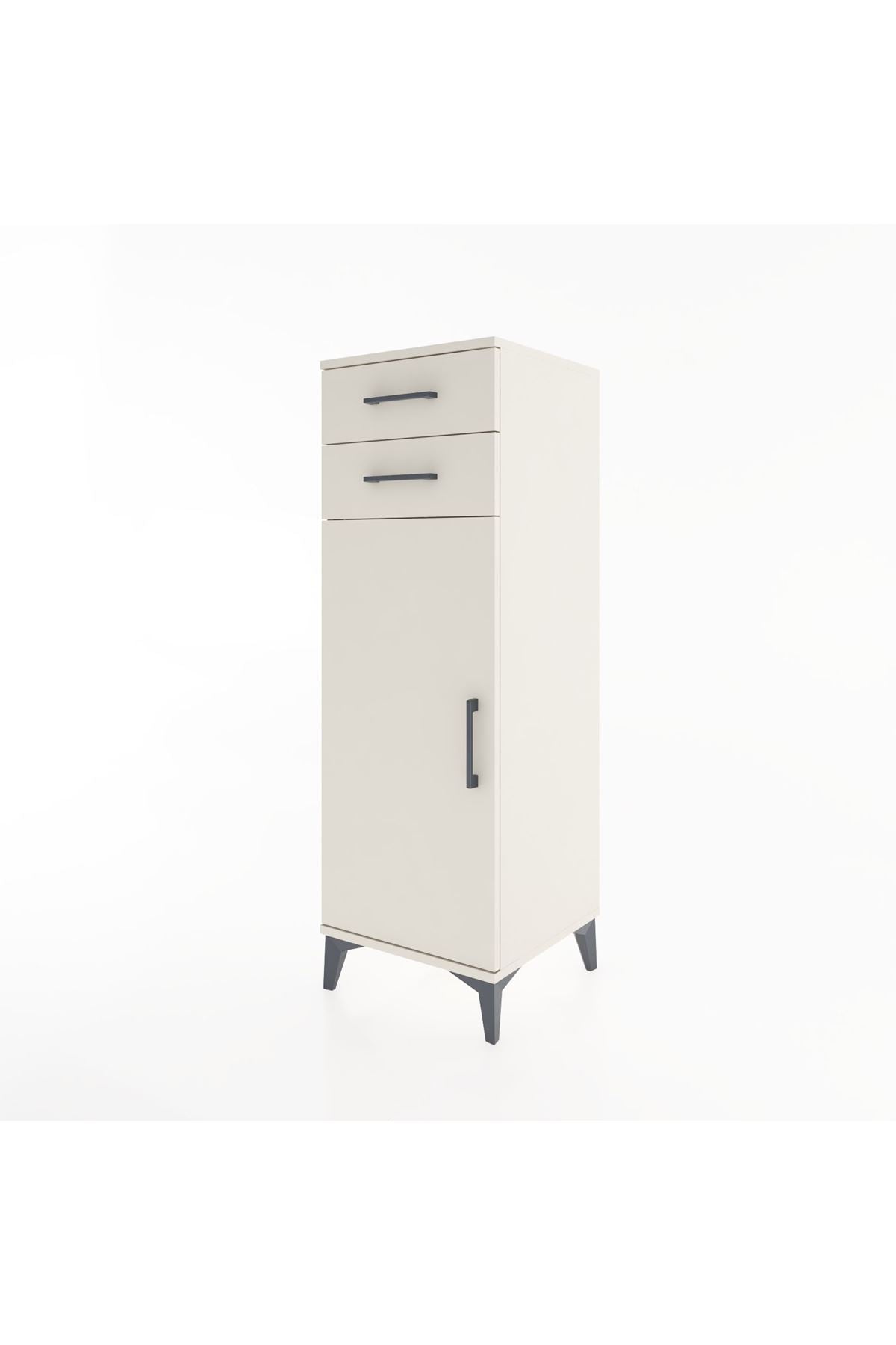 Hyperion Dolap 2 Raflı 2 Çekmeceli Tek Kapaklı 44x44x134 - S49M020V1B