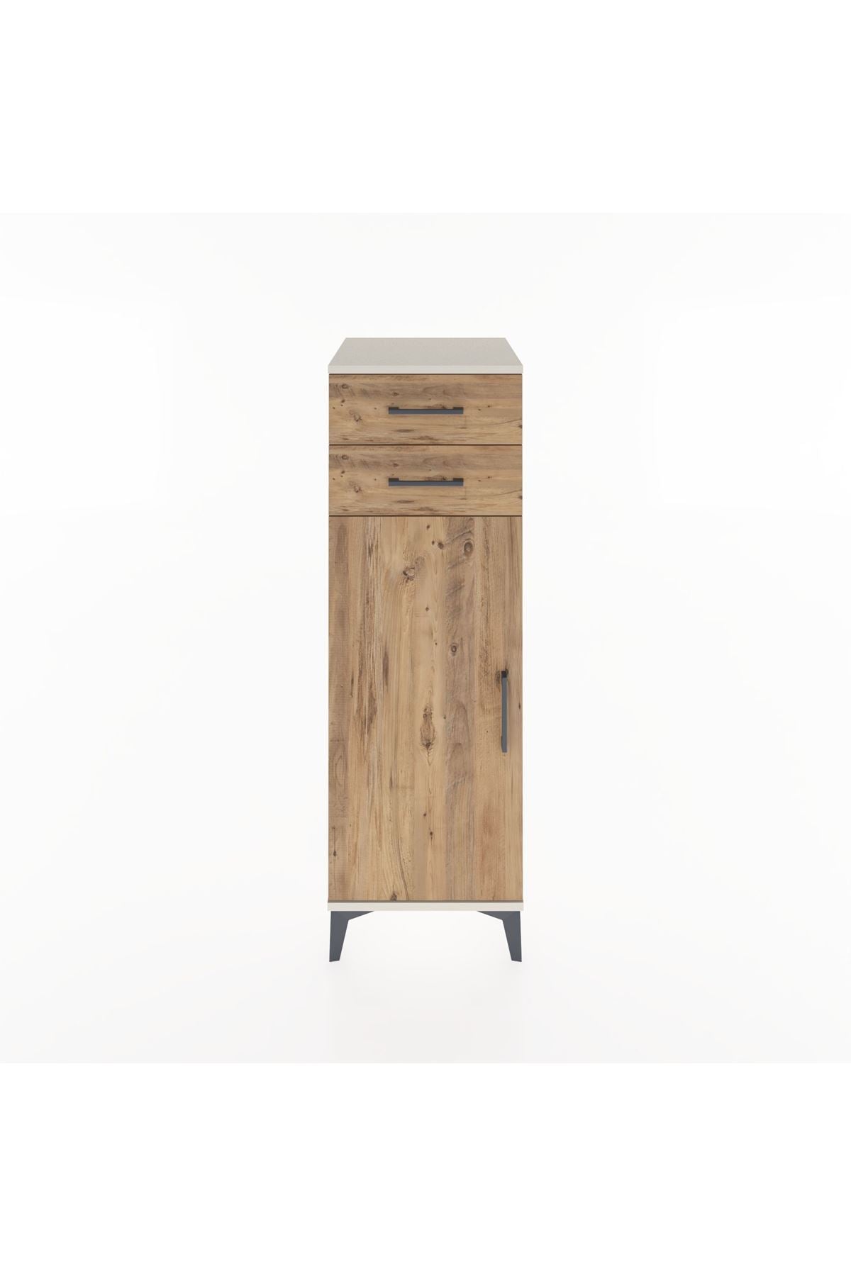 Hyperion Dolap 2 Raflı 2 Çekmeceli Tek Kapaklı 44x44x134 - S49M020V3B