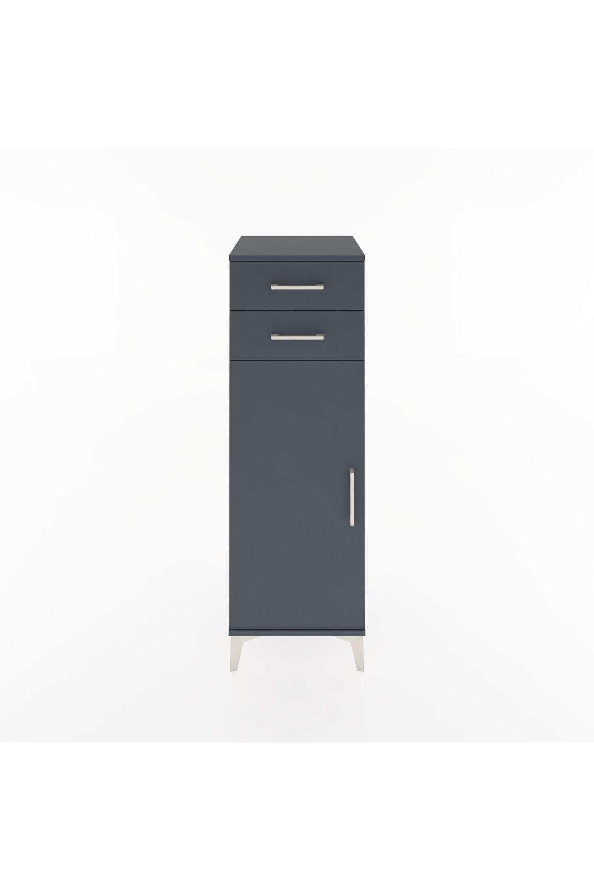 Hyperion Dolap 2 Raflı 2 Çekmeceli Tek Kapaklı 44x44x134 - S49M020V5B