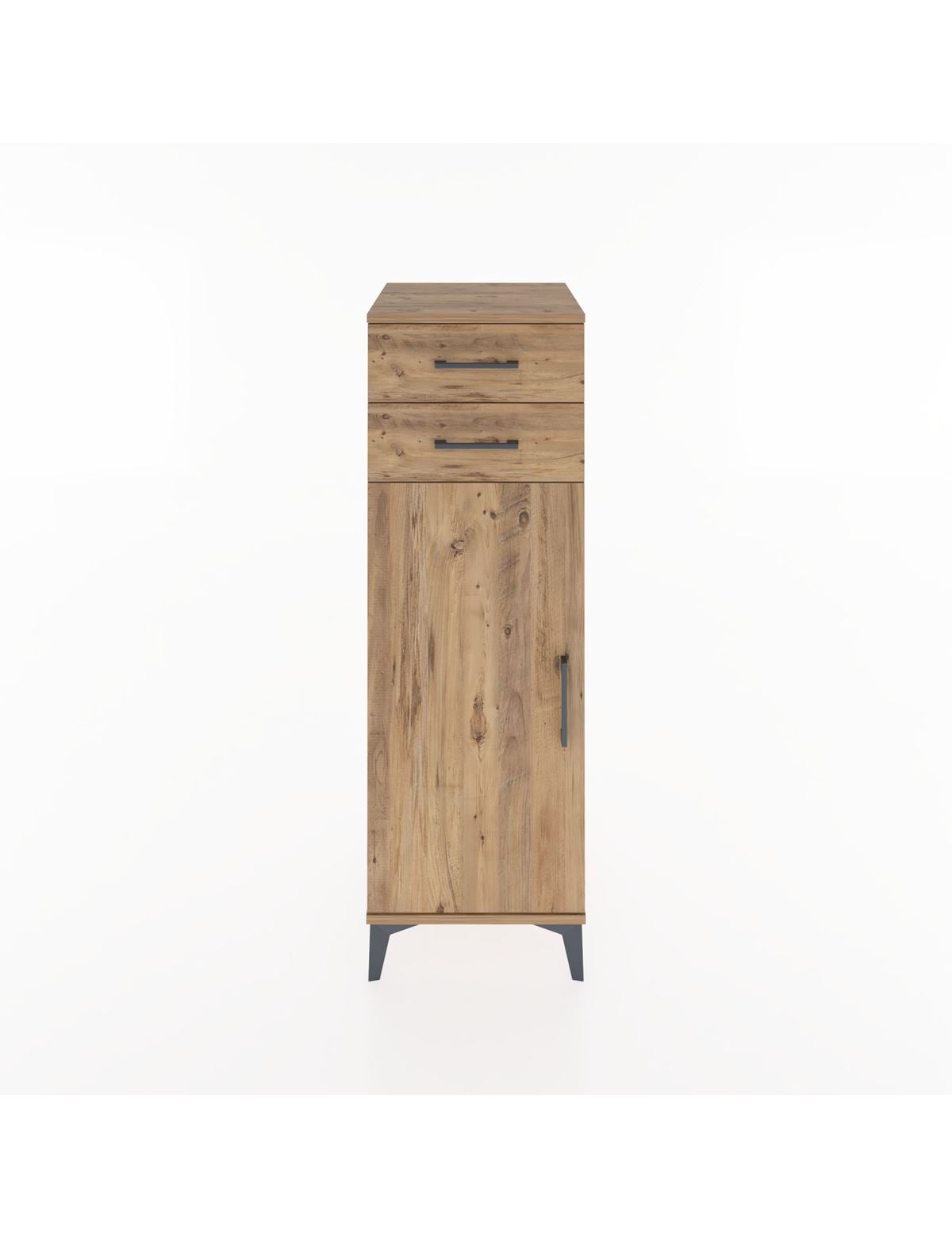 Hyperion Dolap 2 Raflı 2 Çekmeceli Tek Kapaklı 44x44x134 - S49M020V9B