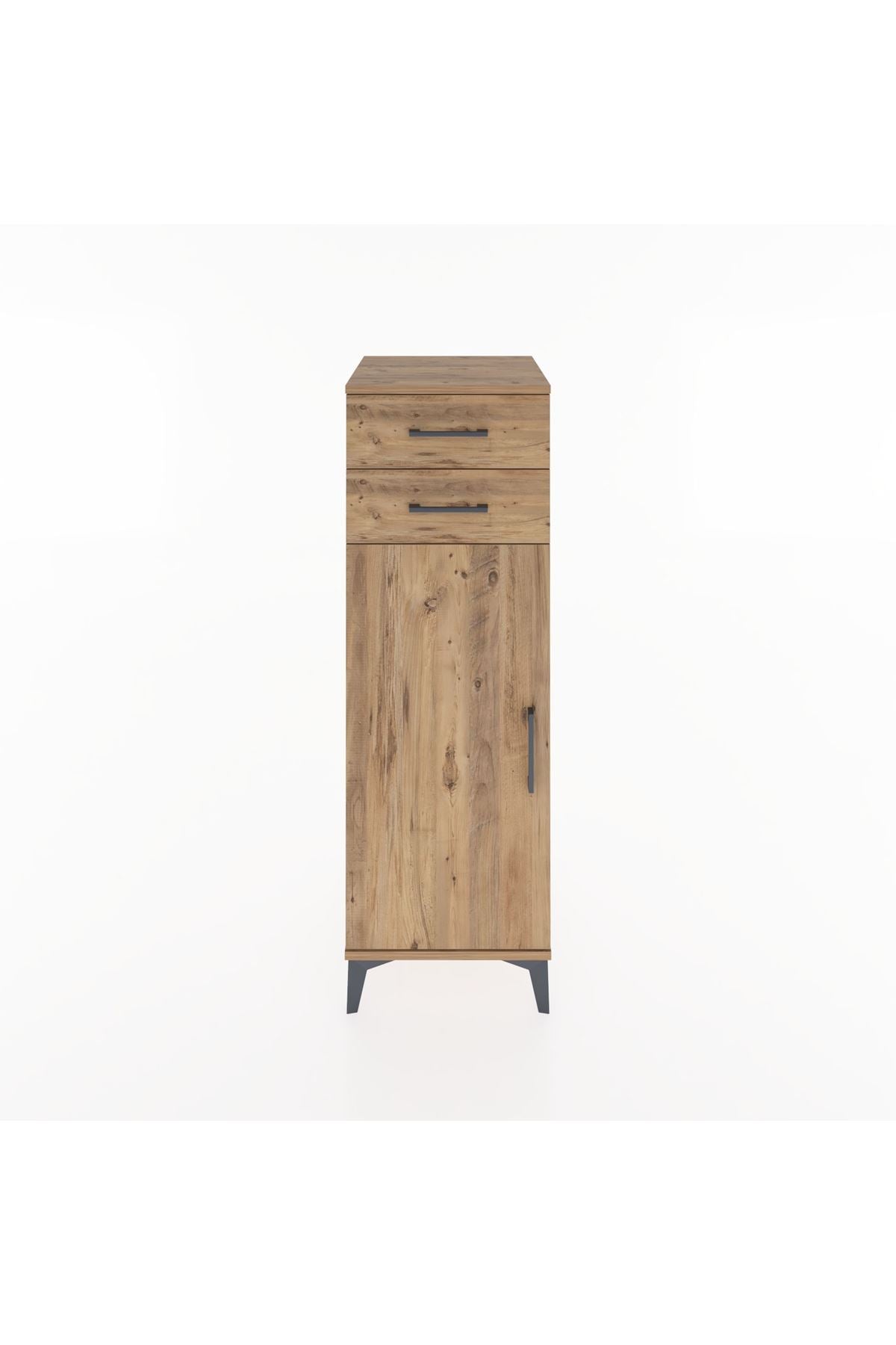 Hyperion Dolap 2 Raflı 2 Çekmeceli Tek Kapaklı 44x44x134 - S49M020V9B