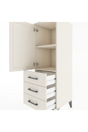 Hyperion Dolap 2 Raflı 3 Çekmeceli Tek Kapaklı 44x44x134 - S49M021V1B