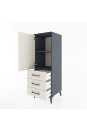 Hyperion Dolap 2 Raflı 3 Çekmeceli Tek Kapaklı 44x44x134 - S49M021V4B