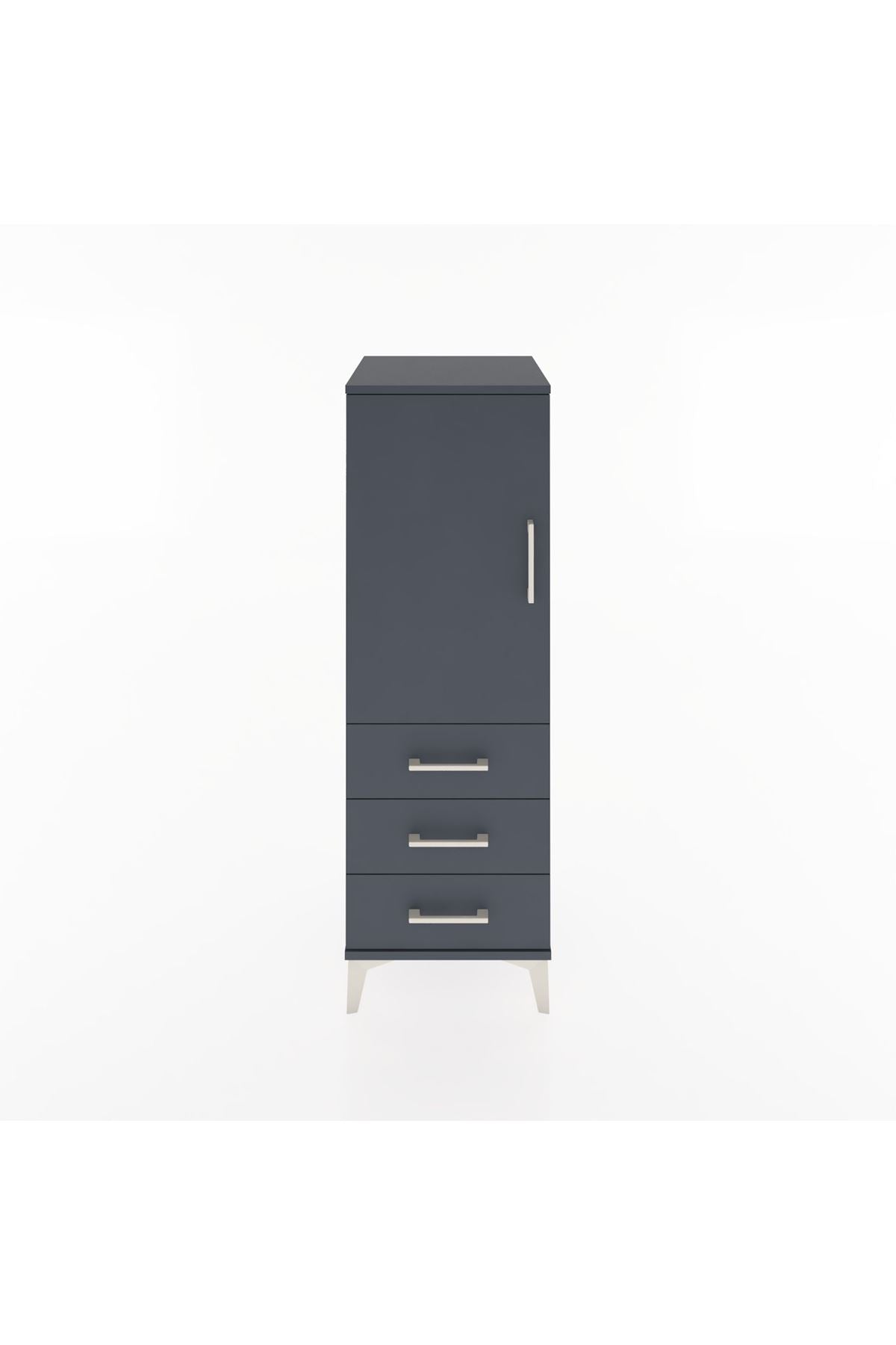 Hyperion Dolap 2 Raflı 3 Çekmeceli Tek Kapaklı 44x44x134 - S49M021V5B