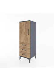 Hyperion Dolap 2 Raflı 3 Çekmeceli Tek Kapaklı 44x44x134 - S49M021V6B