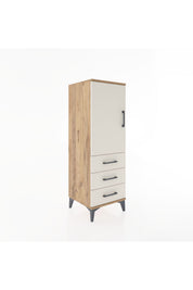 Hyperion Dolap 2 Raflı 3 Çekmeceli Tek Kapaklı 44x44x134 - S49M021V7B