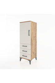 Hyperion Dolap 2 Raflı 3 Çekmeceli Tek Kapaklı 44x44x134 - S49M021V7B