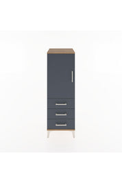 Hyperion Dolap 2 Raflı 3 Çekmeceli Tek Kapaklı 44x44x134 - S49M021V8B