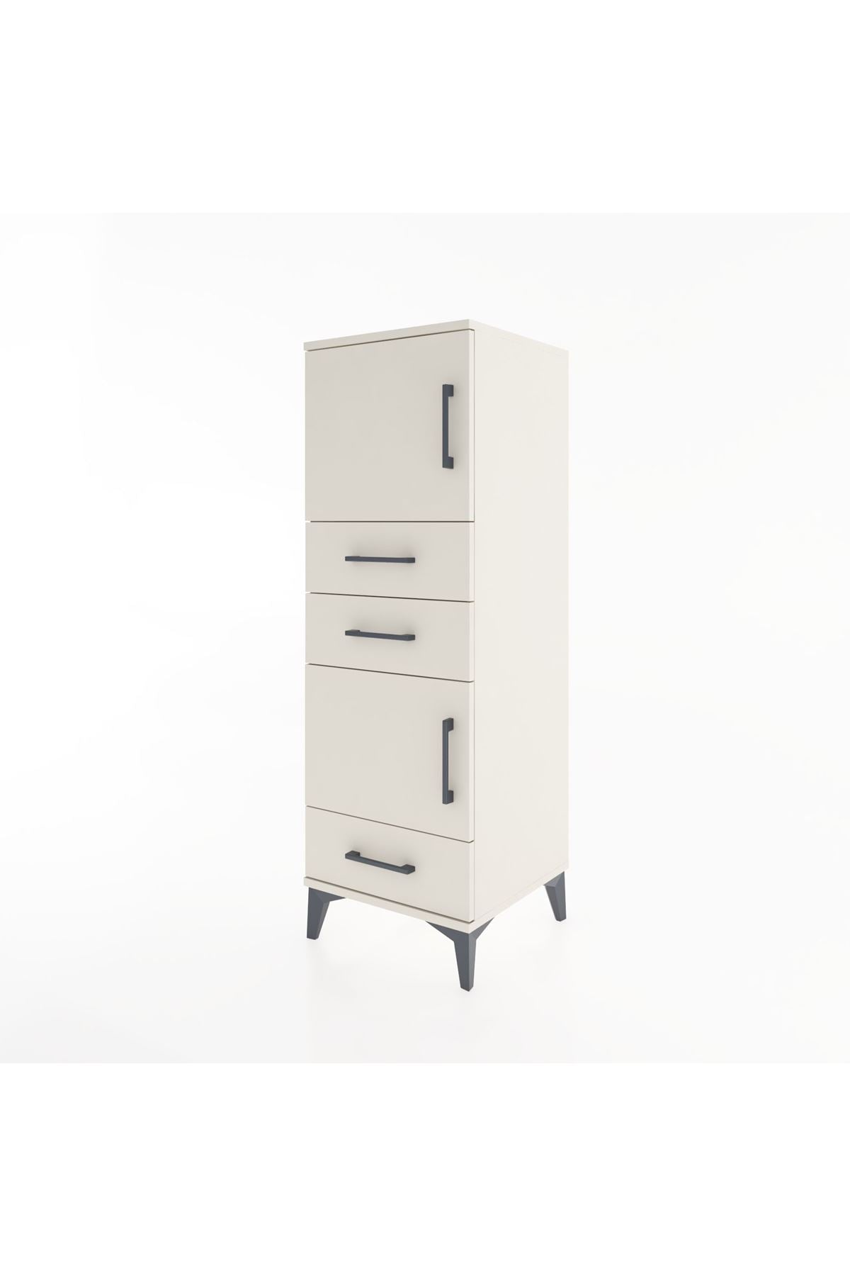 Hyperion Dolap 2 Raflı 3 Çekmeceli 2 Kapaklı 44x44x134 - S49M022V1B